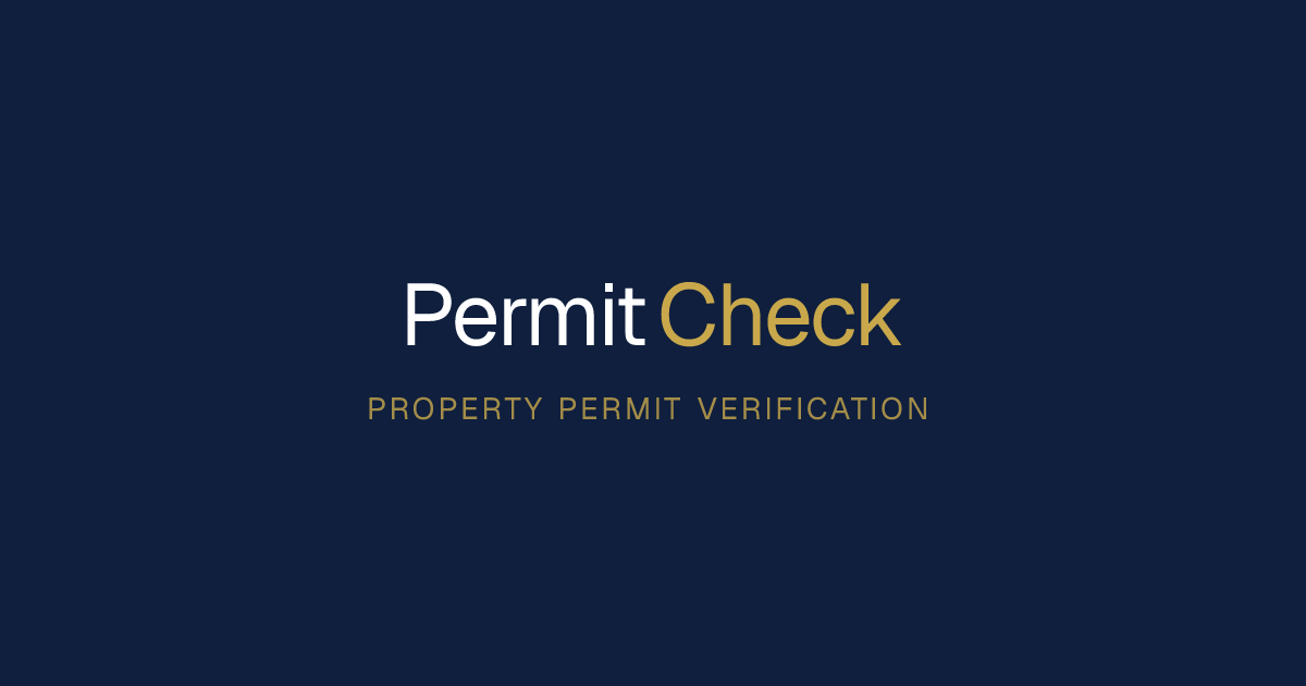PermitCheck — Where Serious Money Does Its Homework